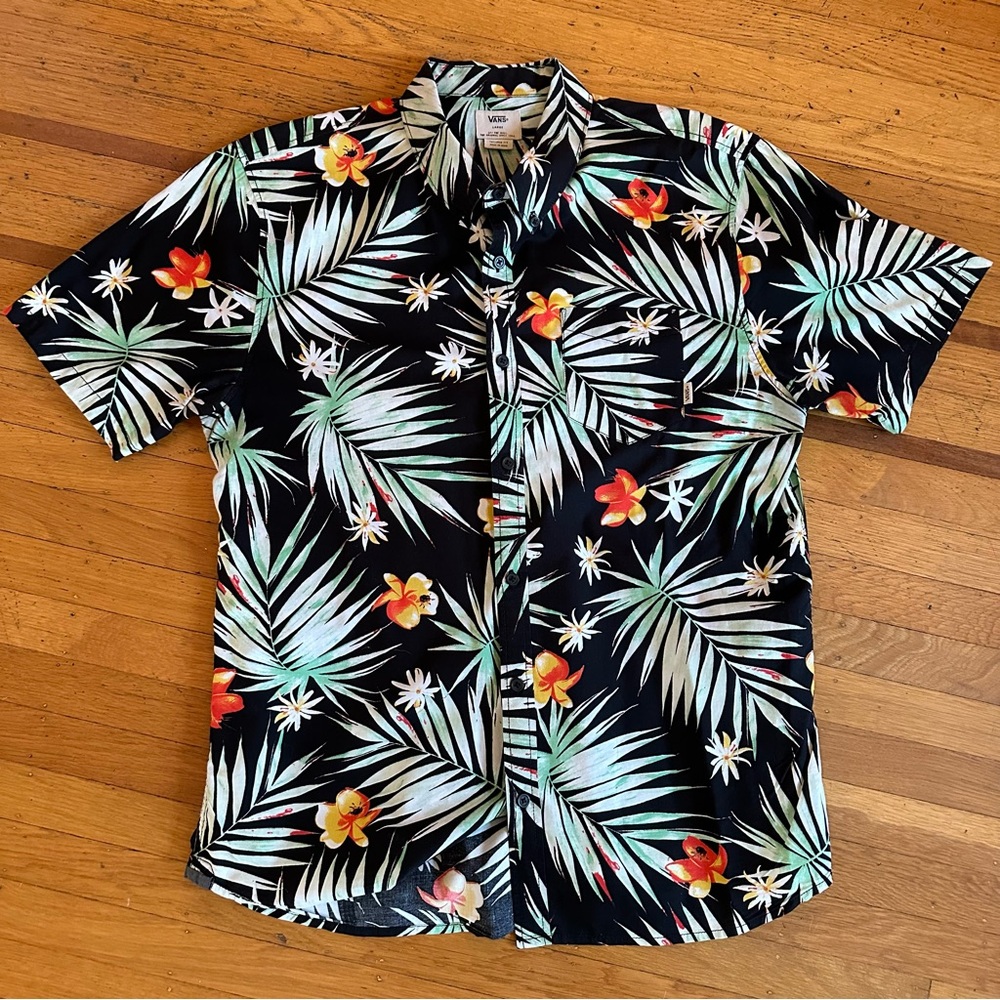 Vans Black Hawaiian Shirt